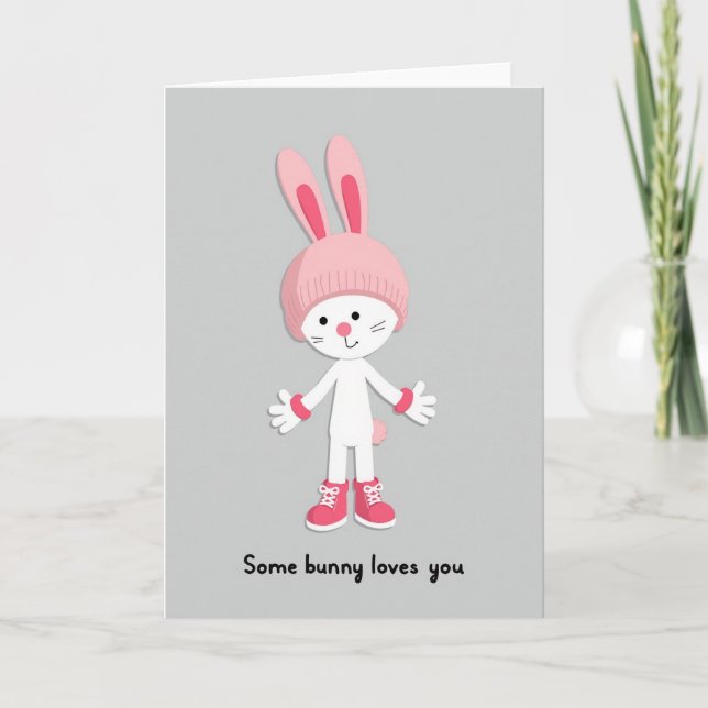 Bunny Loves You Pattern Card (Front)