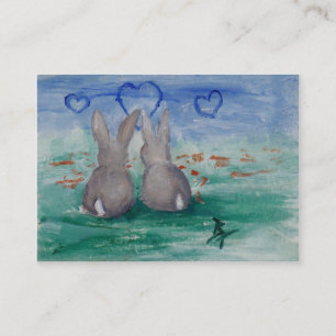 Bunny Lovin' aceo Business Card