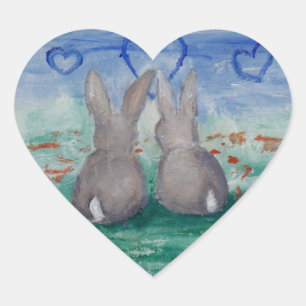 Bunny Lovin aceo Sticker