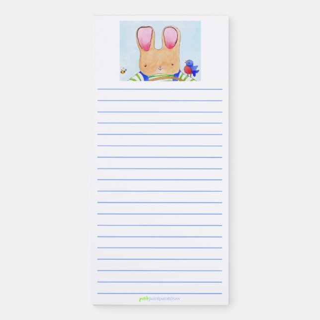 bunny Magnetic Notepad (Front)