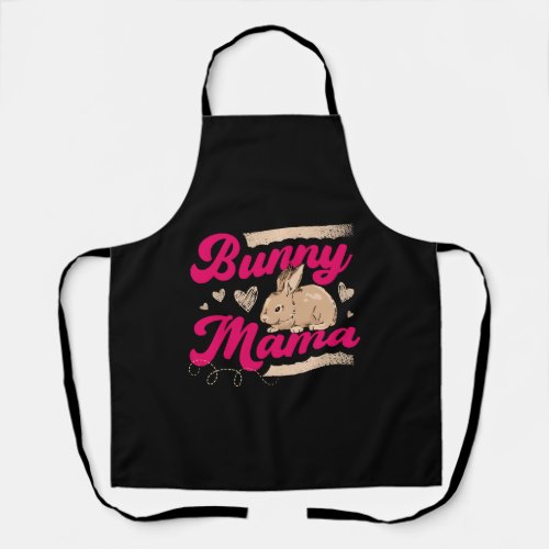 Bunny Mama Rabbit Lover Best Mom Ever Mothers Day  Apron