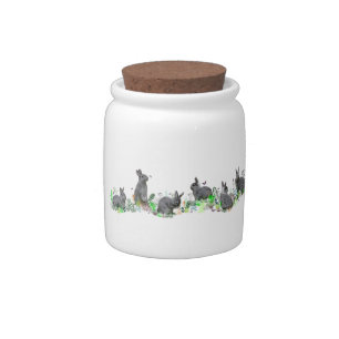 Bunny Meadow Candy Jar