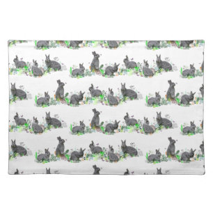 Bunny Meadow Placemat (choose colour)