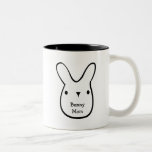 Bunny Mom (customizable) Two-tone Coffee Mug at Zazzle