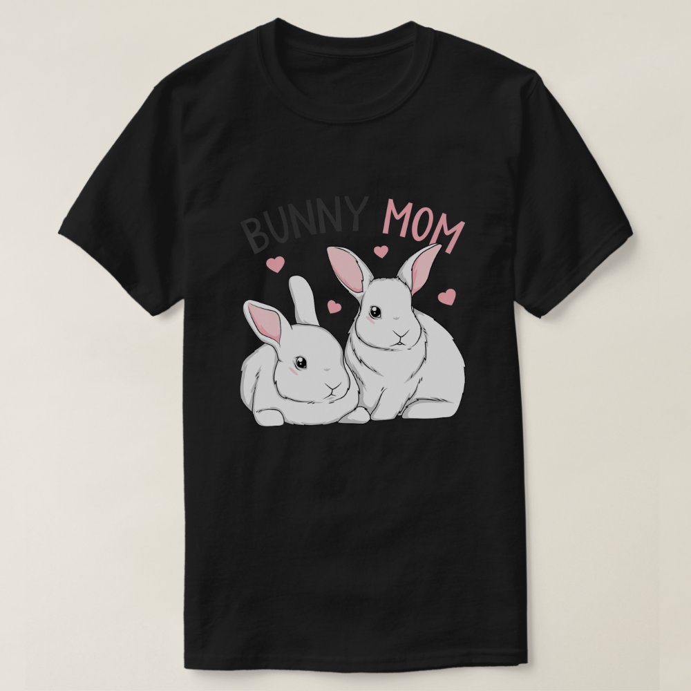 Bunny Mom Rabbit Love Easter Girls Womens Personalized T Shirt