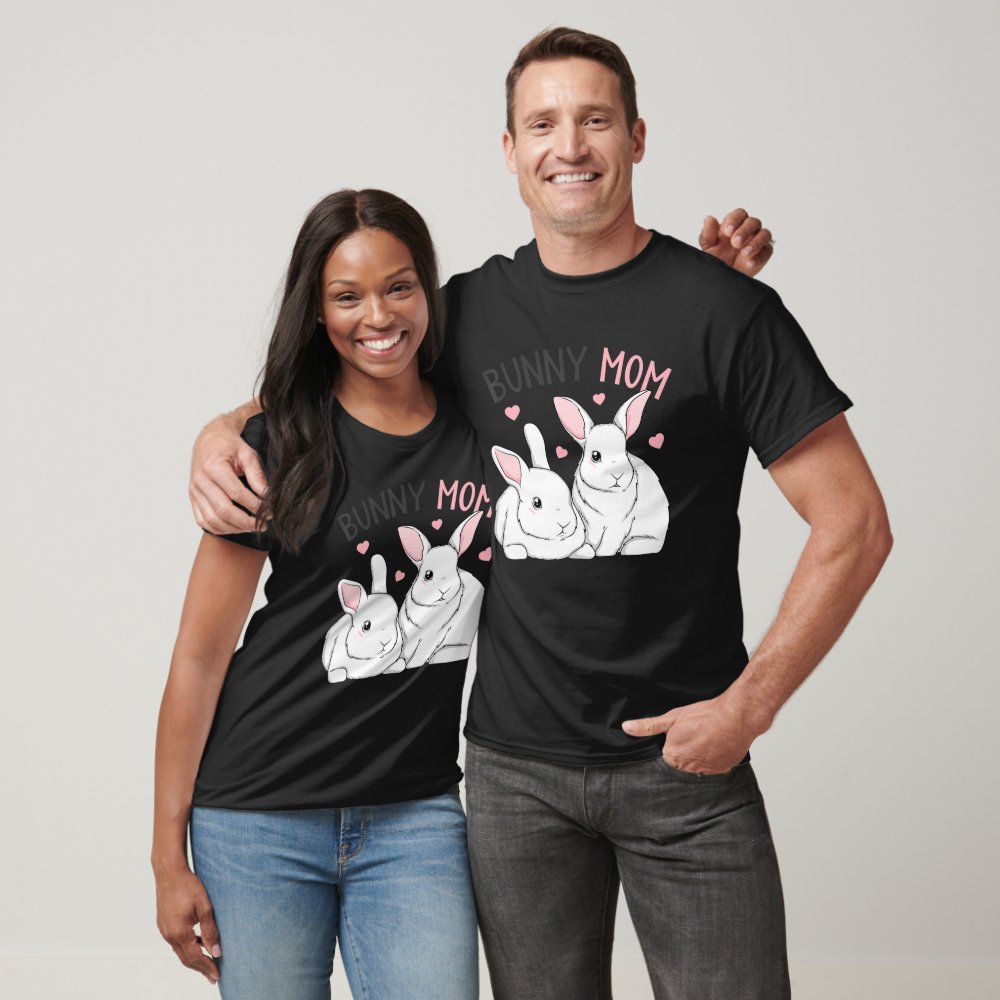 Discover Bunny Mom Rabbit Love Easter Girls Womens Personalized T Shirt