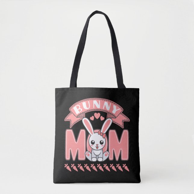 Bunny Mom Tote Bag (Front)