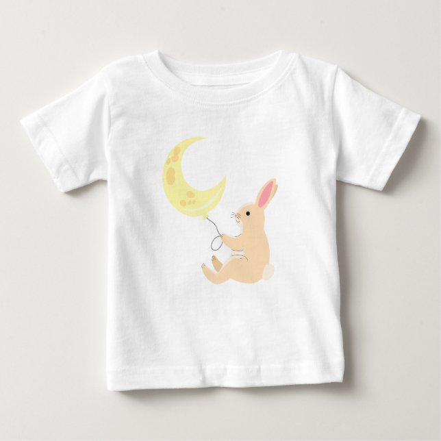 Bunny & Moon Baby T-Shirt (Front)