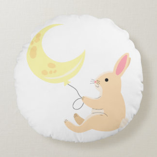 Bunny & Moon Balloon Pillow