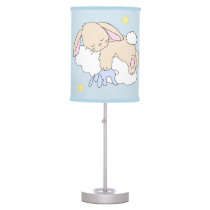 Bunny Moon Star Cloud Woodland Neutral Nursery Table Lamp