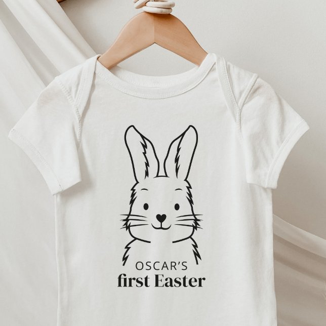 Bunny My First Easter Name Baby Bodysuit (Creator Uploaded)