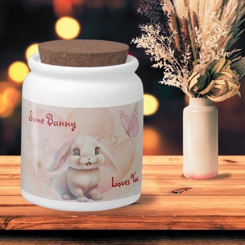 Bunny n Butterfly Candy Jar
