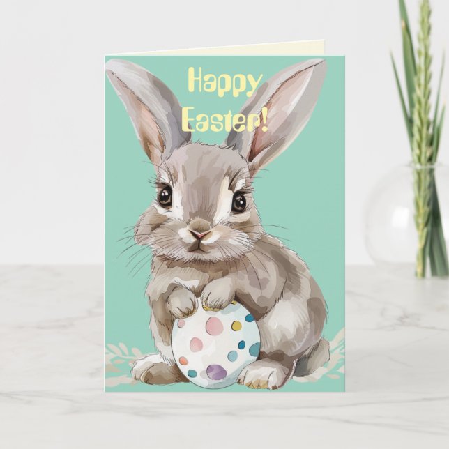 BUNNY n EGG EASTER CARD (Front)