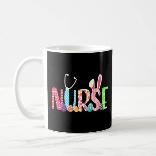 Bunny Nurse Easter Day Bunnies With Easter Eggs  Coffee Mug