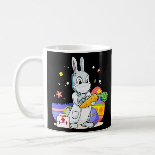 Bunny Nurse Funny Egg Easter Day Doctor Matching  Coffee Mug