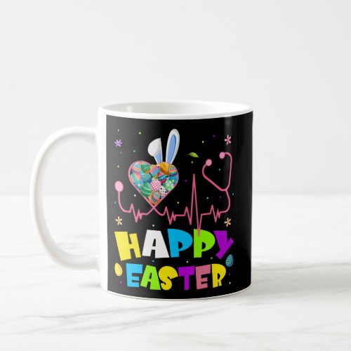 Bunny Nurse Stethoscope Happy Easter Eggs Rabbit N Coffee Mug