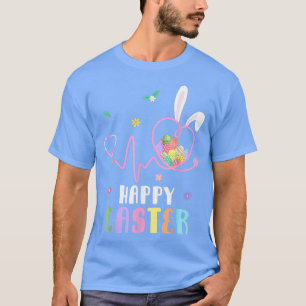 Bunny Nurse Stethoscope Happy Easter Eggs Rabbit N T-Shirt