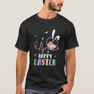 Bunny Nurse Stethoscope Happy Easter Eggs Rabbit N T-Shirt