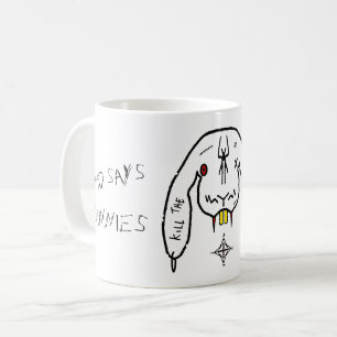 Bunny of Doom Funny Weird Rabbit Coffee Mug