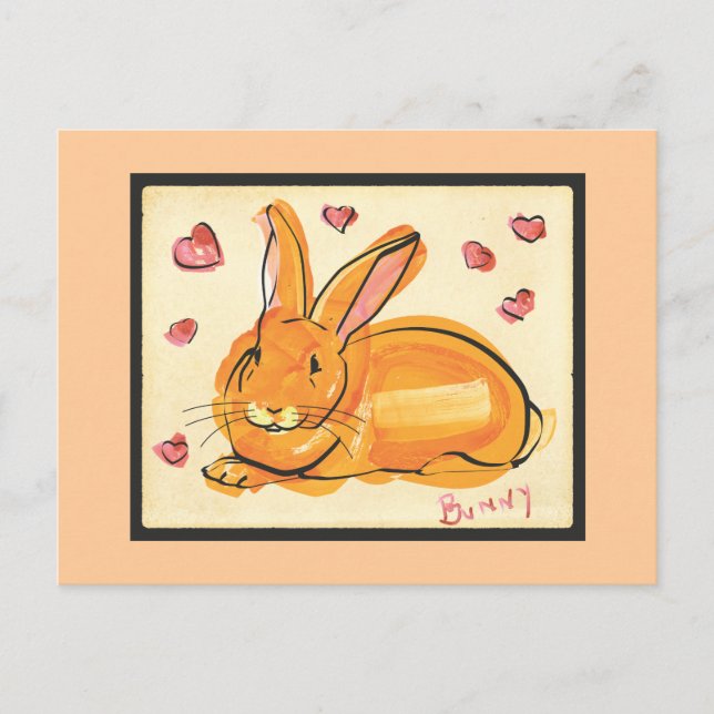 BUNNY OF LOVE POSTCARD (Front)