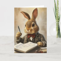 Bunny Office Suit Funny