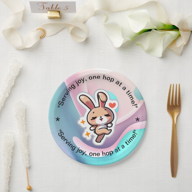 Bunny Paper Plates (Wedding)