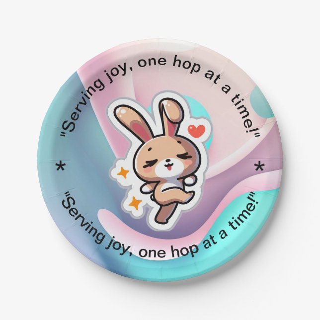 Bunny Paper Plates (Front)