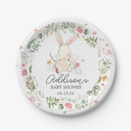 Bunny paper plates easter plates  paper plates