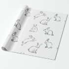 Bunny Rabbit and Carrot Pattern Wrapping Paper | Zazzle.com