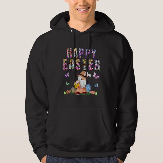 Bunny Pastel Spring Hunt Eggs Rabbit Happy Easter  Hoodie (Front)