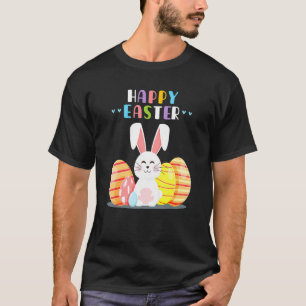 Bunny Pastel Spring Hunt Eggs Rabbit Happy Easter  T-Shirt