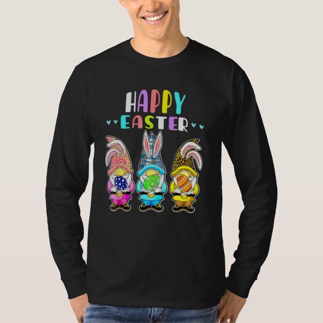 Bunny Pastel Spring Hunt Eggs Rabbit Happy Easter  T-Shirt (Front)