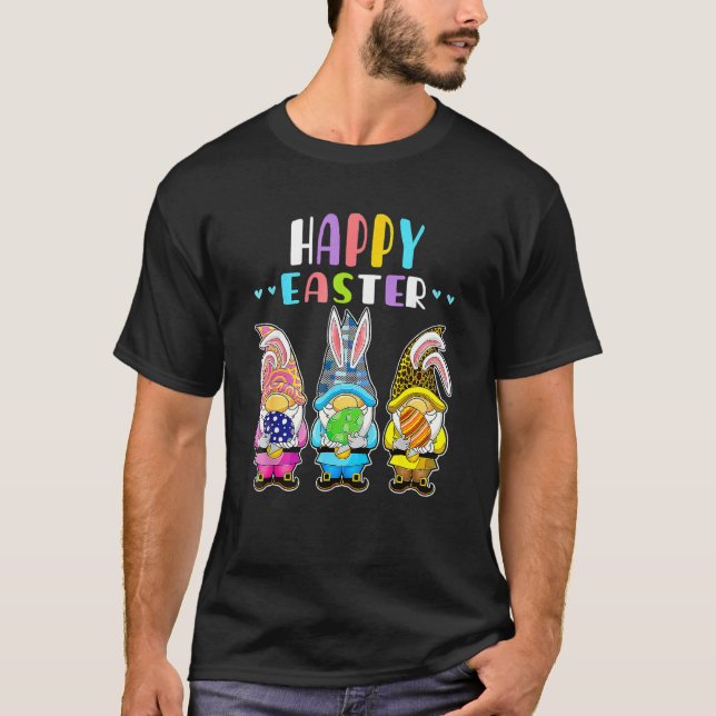 Bunny Pastel Spring Hunt Eggs Rabbit Happy Easter  T-Shirt (Front)