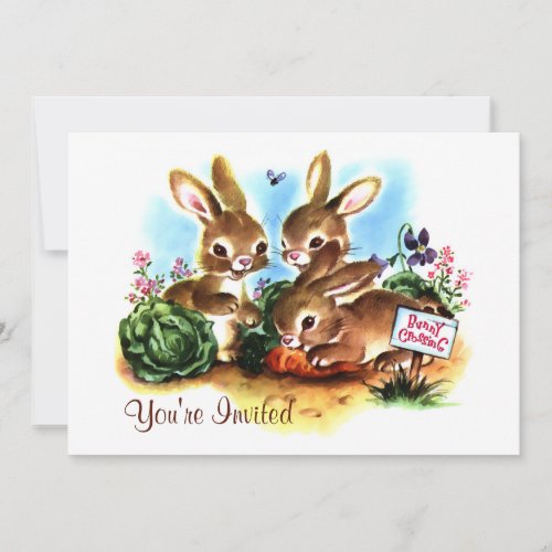 Bunny Patch Personalized Invite