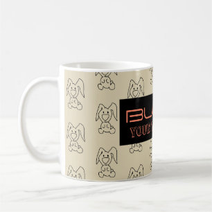 BUNNY PATTERN COFFEE MUG
