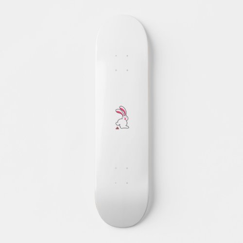 Bunny peeing skateboard