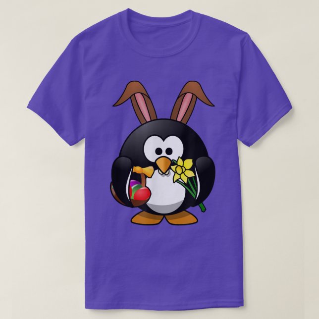 Bunny Penguin Easter  Funny  2016  T-Shirt (Design Front)