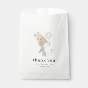 Bunny Pink Balloon Favor Bag