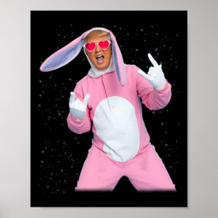 Bunny Pink Trump Costume Poster