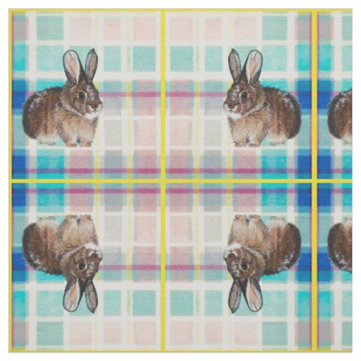 Bunny Plaid Fabric