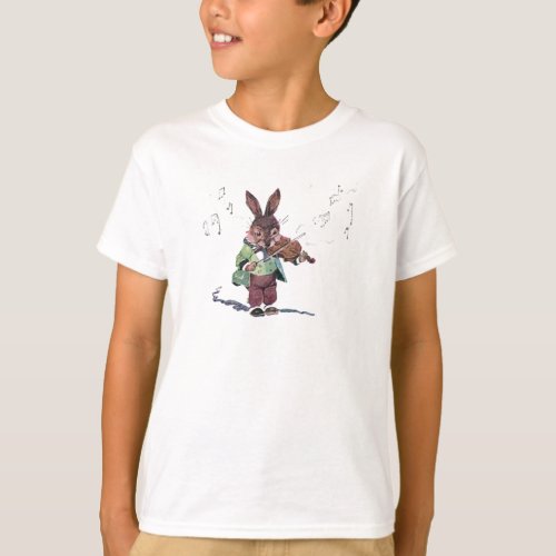 Bunny Playing the Violin T_Shirt