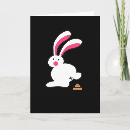 Bunny Poops Funny Bunny Poop Fun Rabbit Card