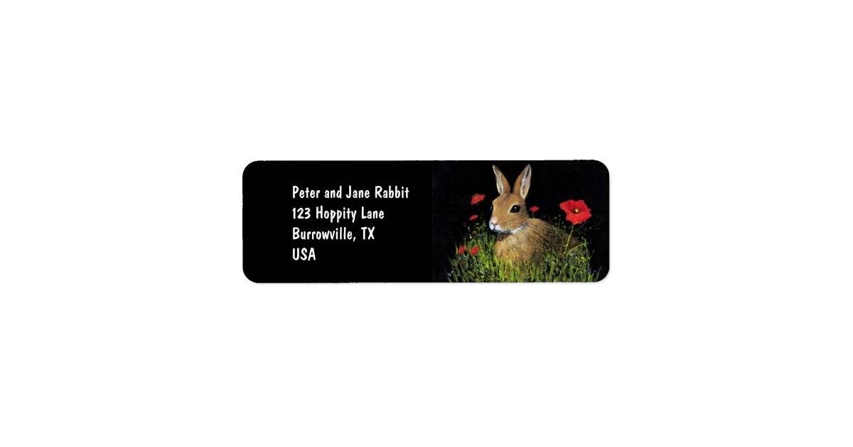 Bunny Rabbit Address Labels Zazzle