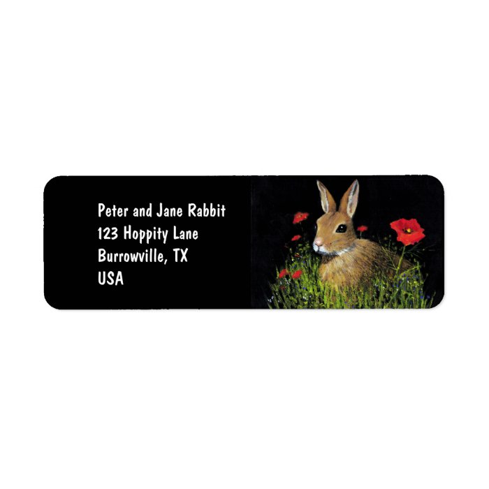 Bunny Rabbit Address Labels