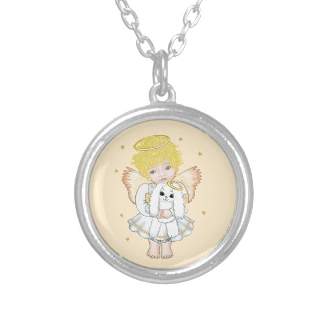 Bunny Rabbit and Angel Necklace (Front)