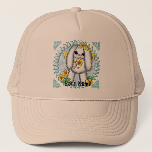 Bunny Rabbit Angel Trucker Hat