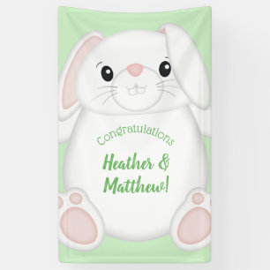 Bunny Rabbit Baby Shower Banner