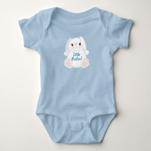 Bunny Rabbit Baby Shower Blue Bodysuit