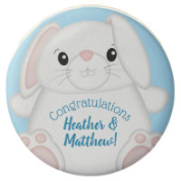 Bunny Rabbit Baby Shower Blue Chocolate Covered Oreo