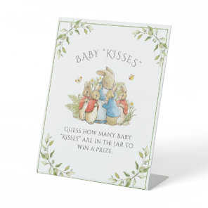 Bunny Rabbit Baby Shower Game Pedestal Sign